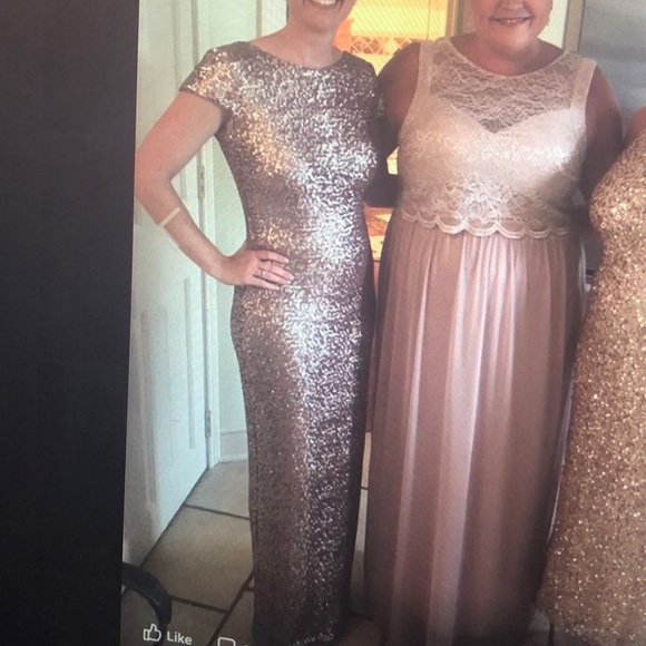 Nordstrom Rose Gold Bridesmaid Dress - Picture 3 of 3